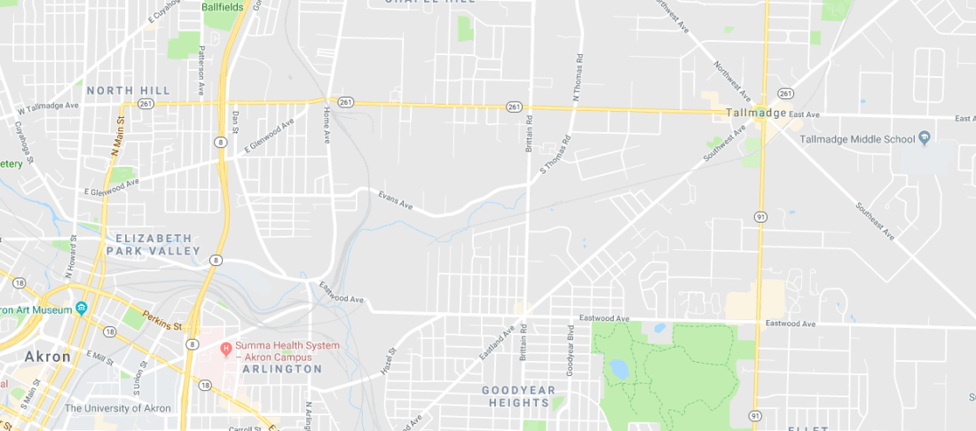 Map of roads